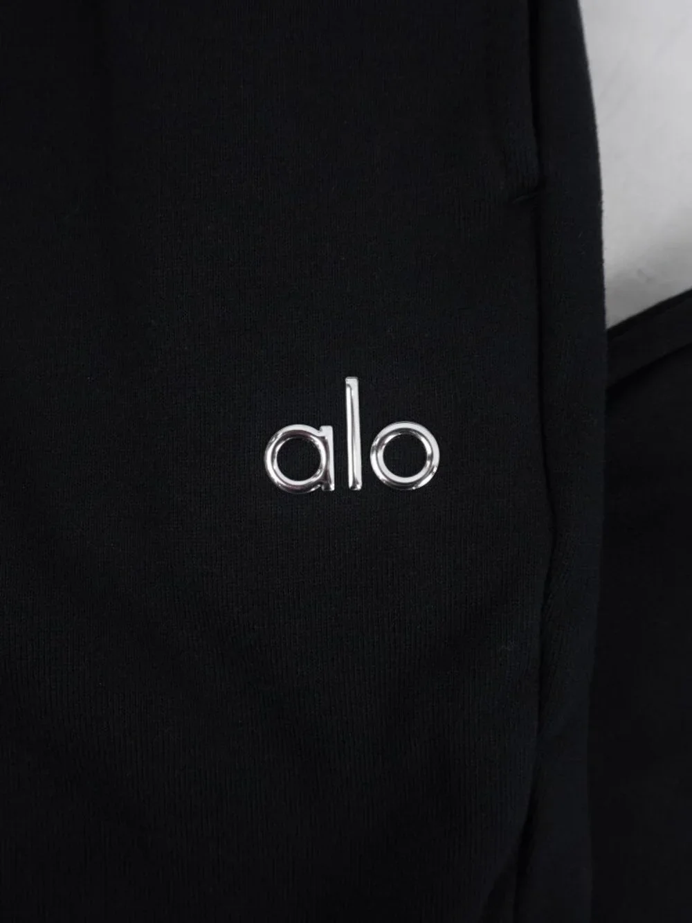 ALO Yoga Accolade Cotton Blend Logo Sweatpants In Black - Women's Size XL - NWT